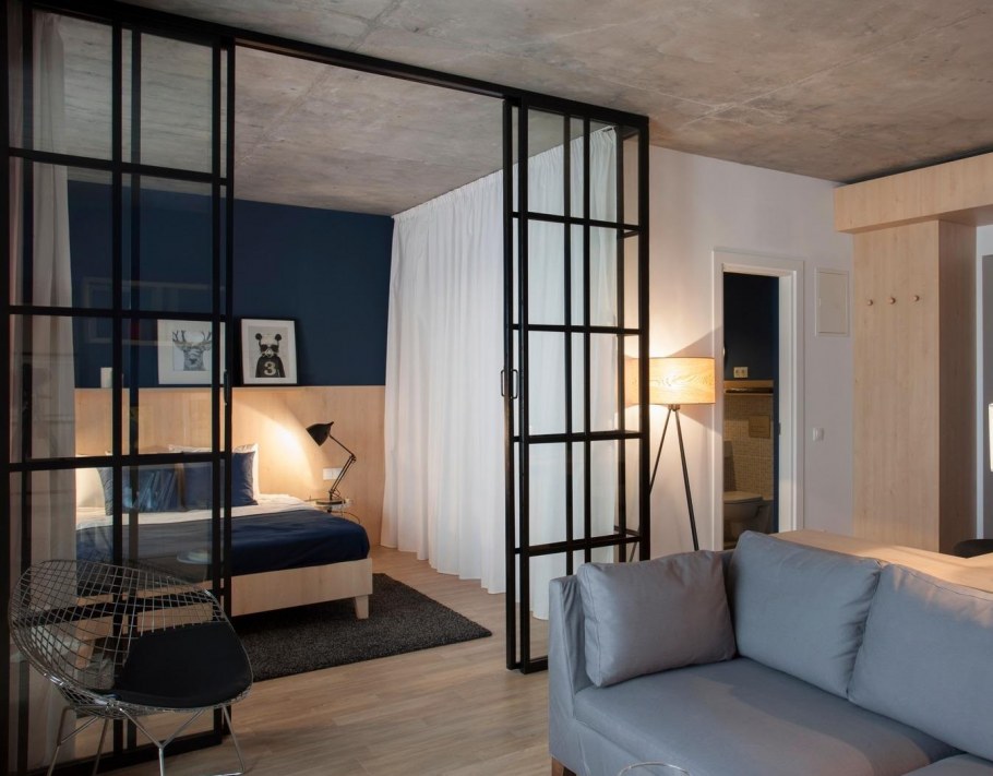 Стеклянные перегородки для зонирования пространства