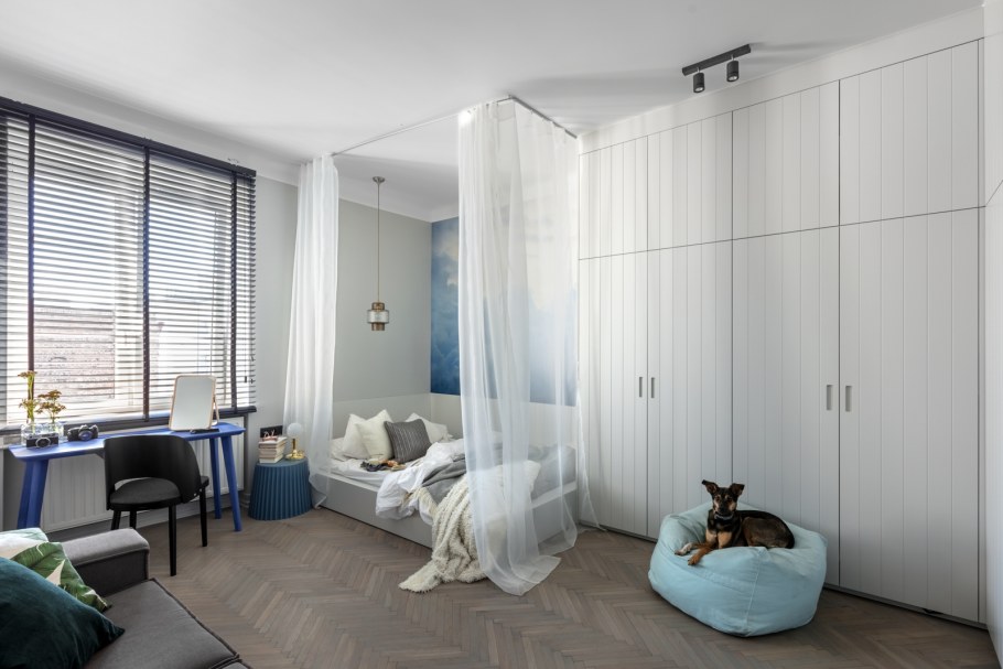 Студия зонирование пространства 30 кв.м