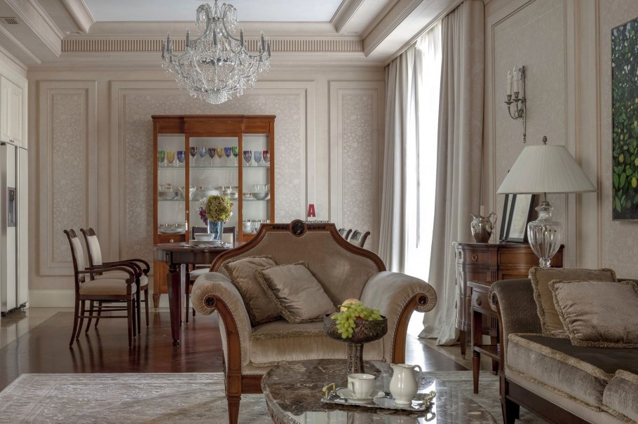 Гостиная Неоклассика с Барокко