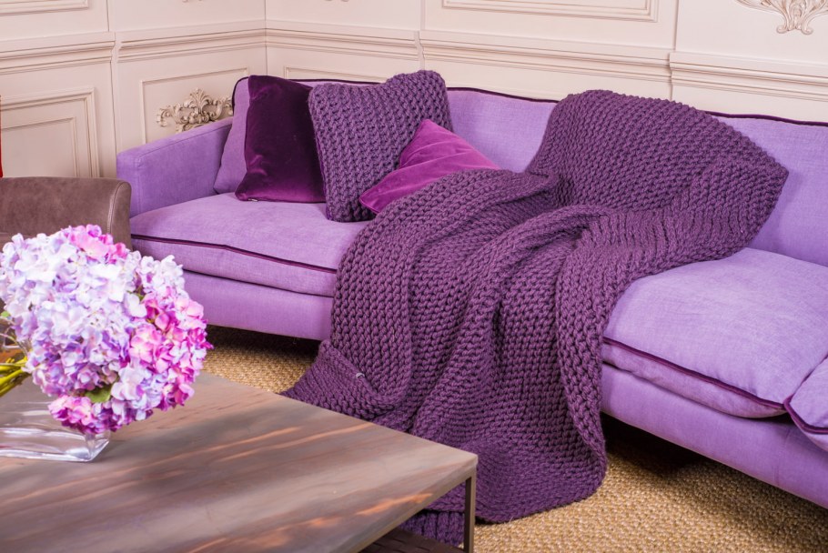 Сиреневый плед Ализе Пуффи