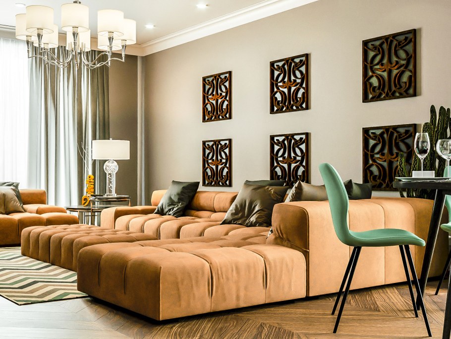 Зеркальная 3d панель Cereal