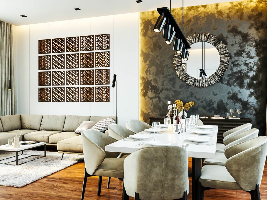 Декоративные зеркальные панели