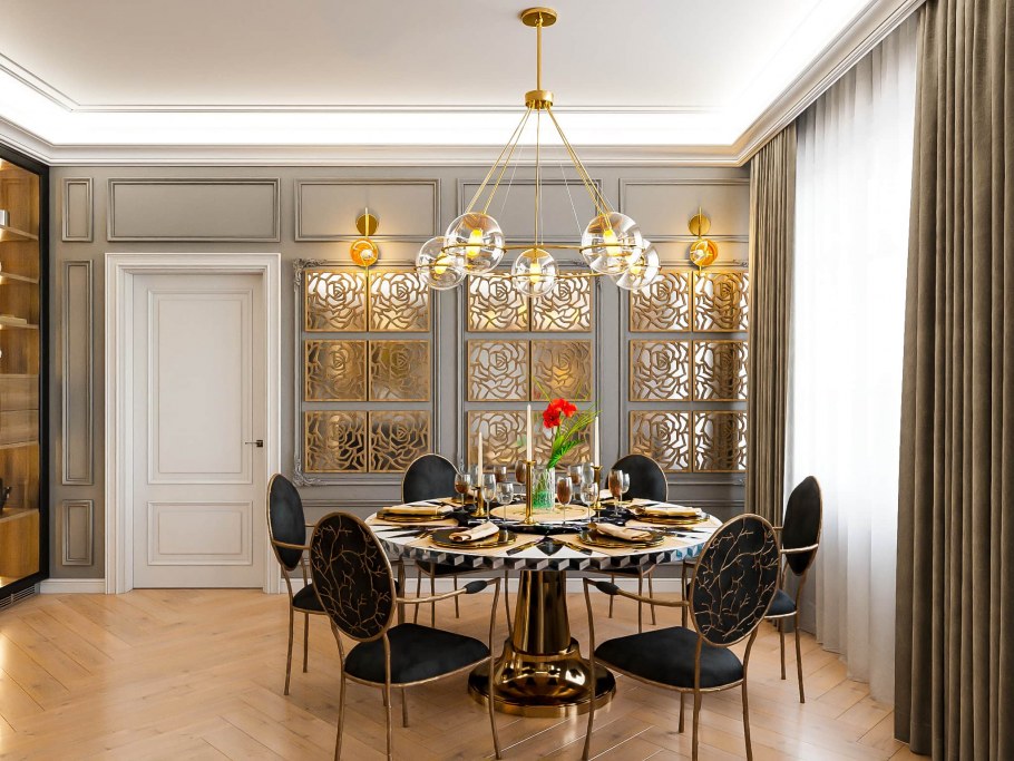 Настенное панно из зеркал