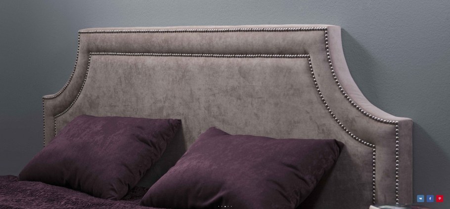 Кровать с фигурным изголовьем