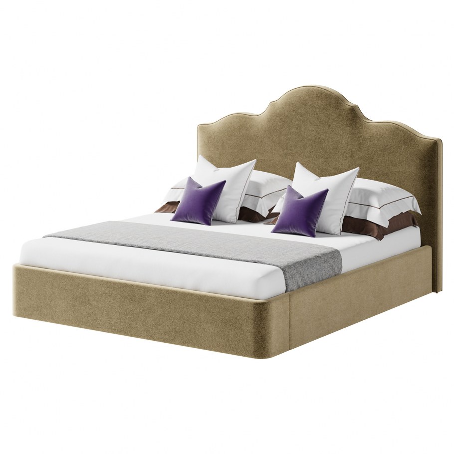 Кровать с мягкой спинкой