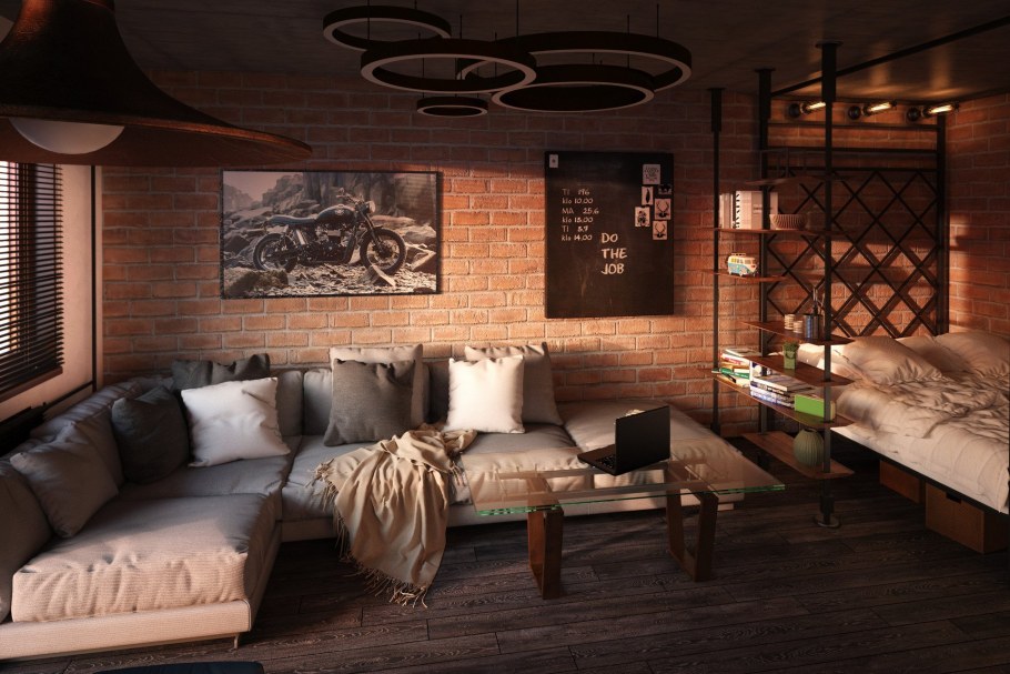 Комната отдыха в современном стиле