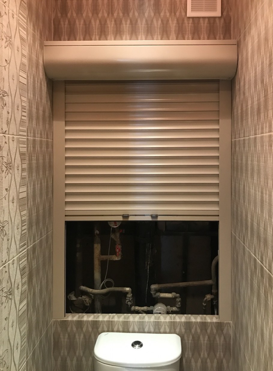 Рольставни в туалет