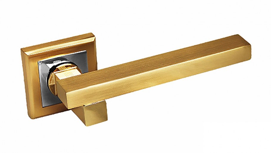 Ручка дверная Palidore a-60 SB/PB (матовое золото/золото)