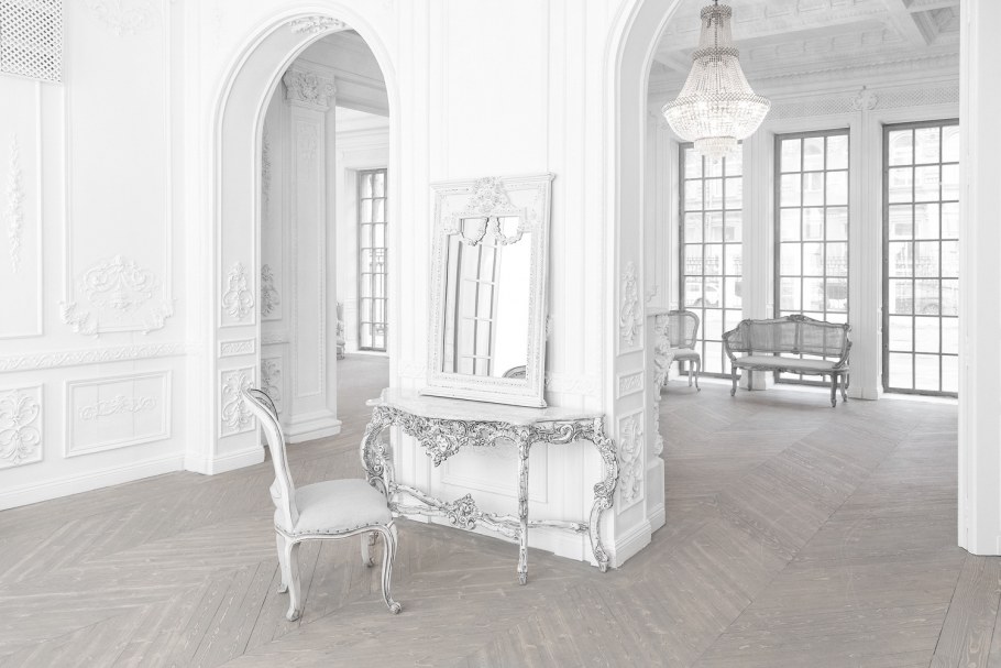 Салатовый интерьер