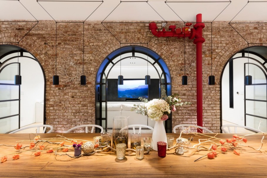 Кирпичная арка лофт