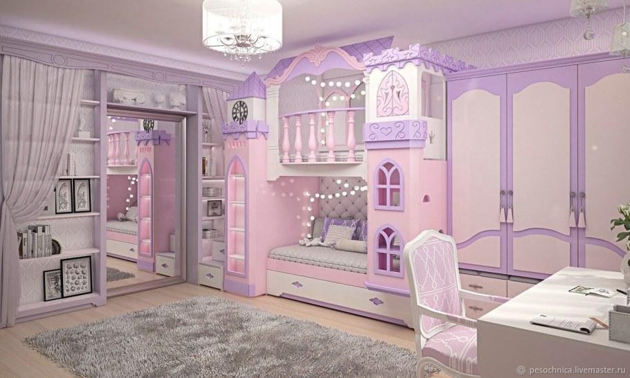 Детская комната замок принцессы