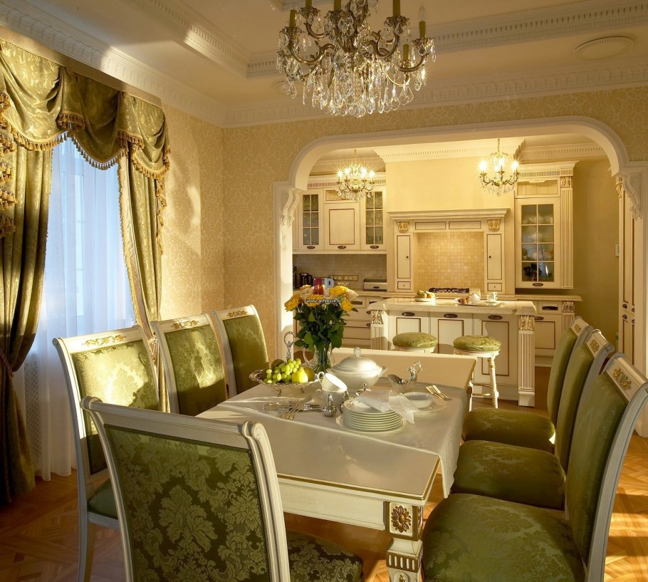 Гостиная и кухня в космическом стиле