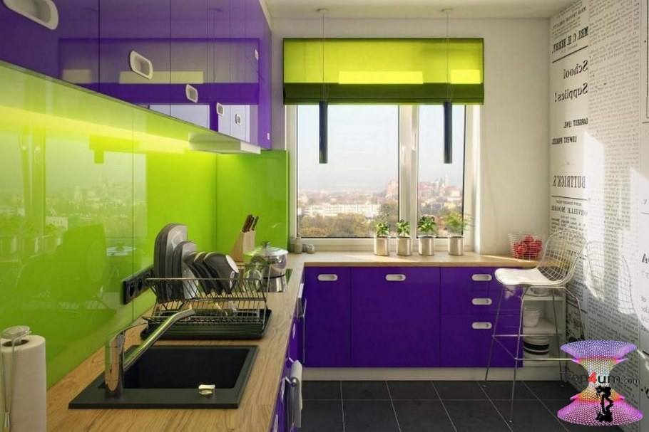 Разноцветная кухня