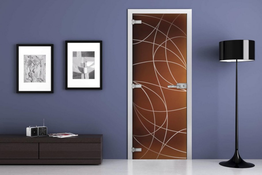 Стеклянные двери межкомнатные