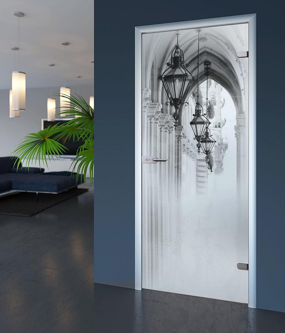 Стеклянные двери межкомнатные