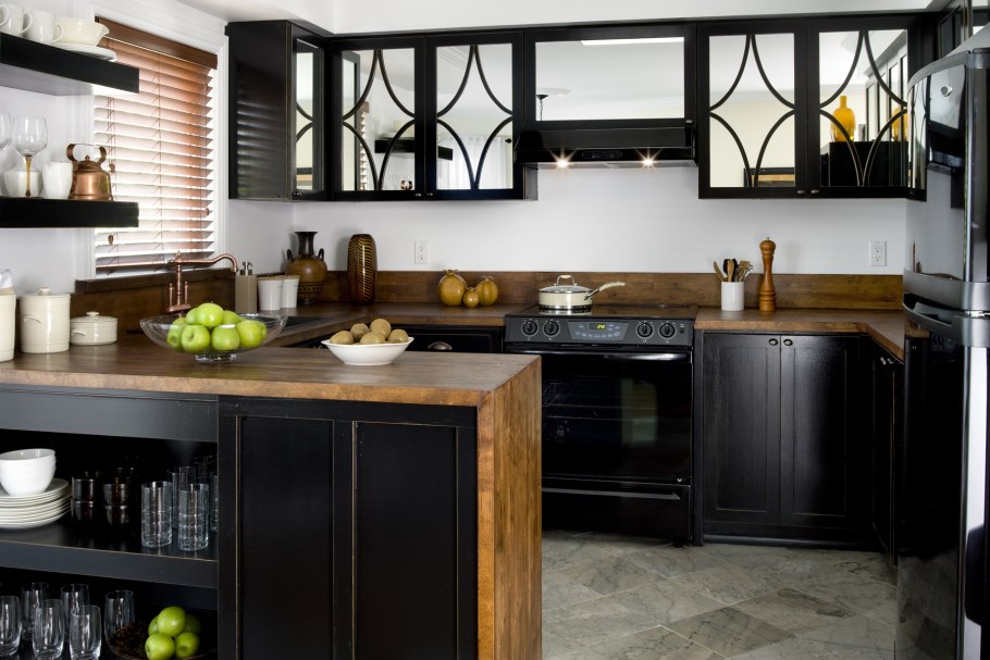 Кухня икеа столешница дерево