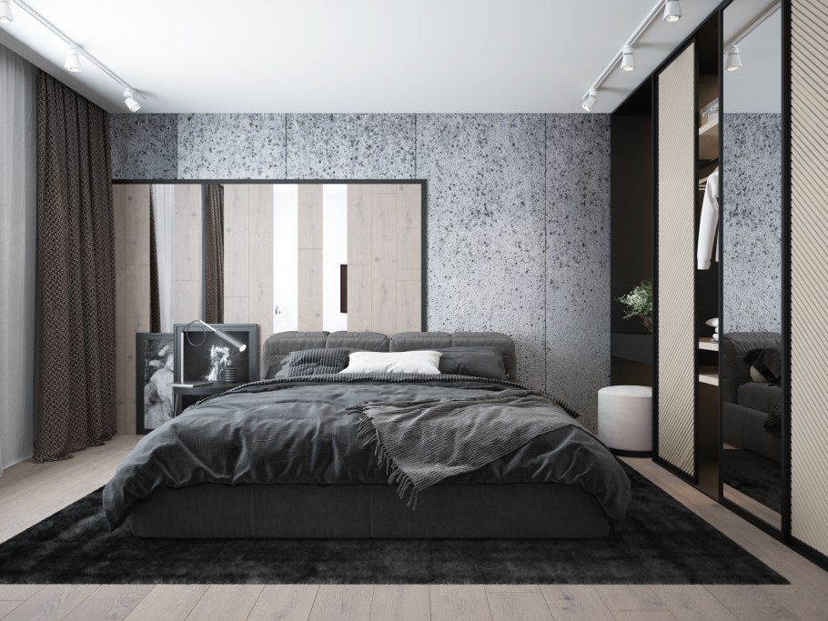 Мужская спальня в стиле Минимализм