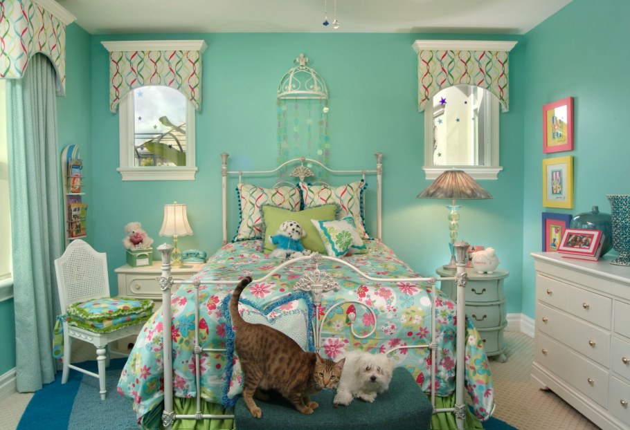 Бирюзовая мебель в интерьере