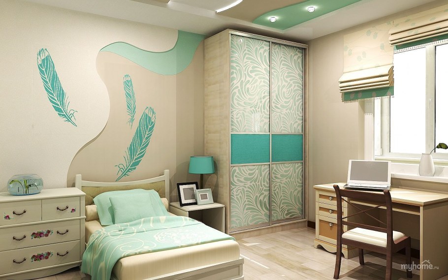 Бирюзово розовая детская