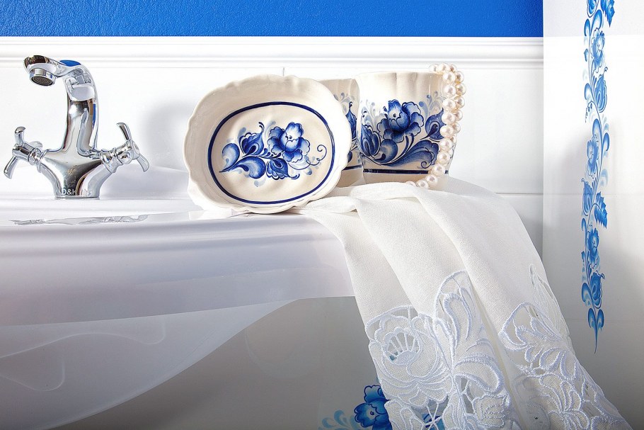 Гжель для ванной