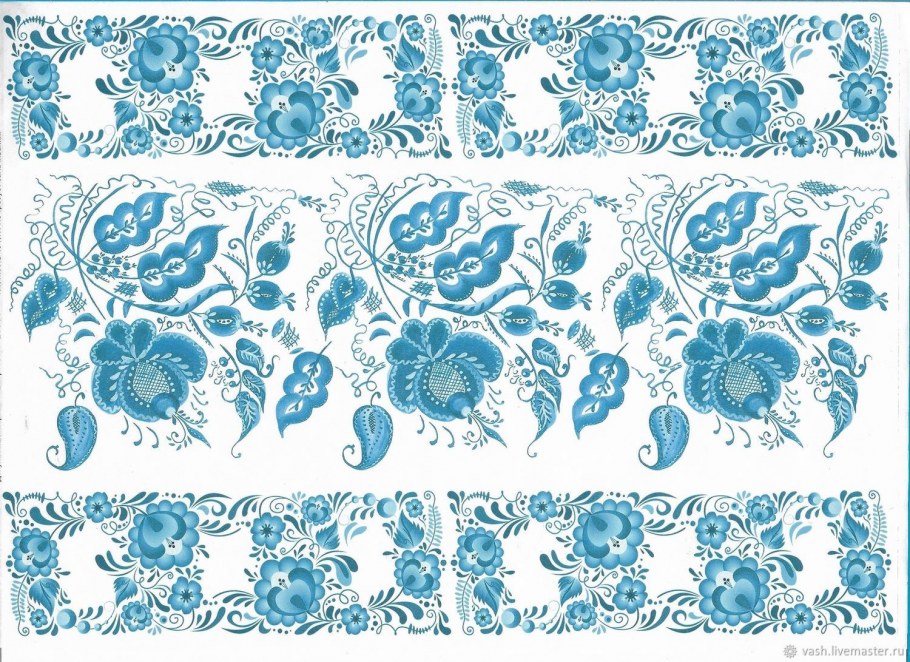Салфетки для декупажа Гжель
