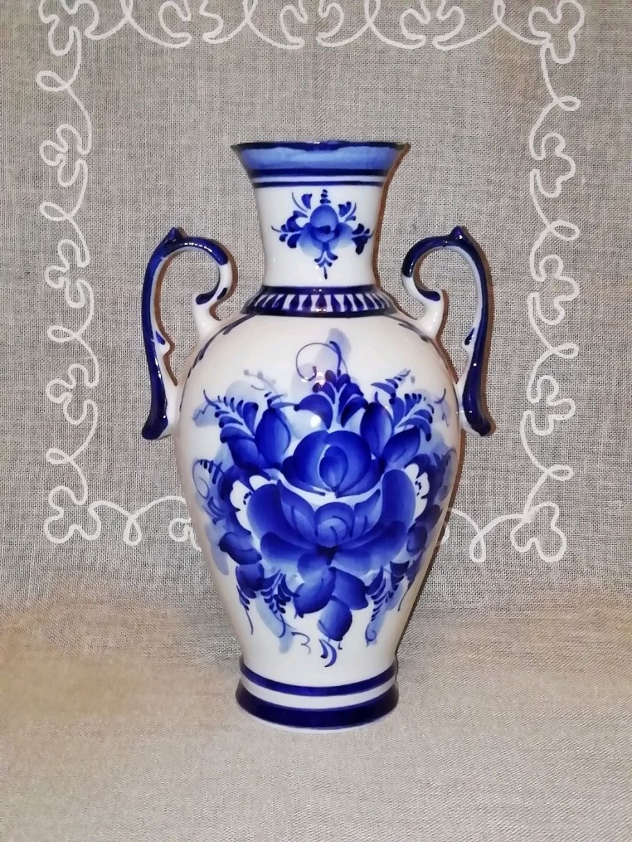 Ваза Ампир Гжель