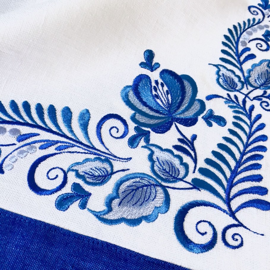 Вышивка Гжель