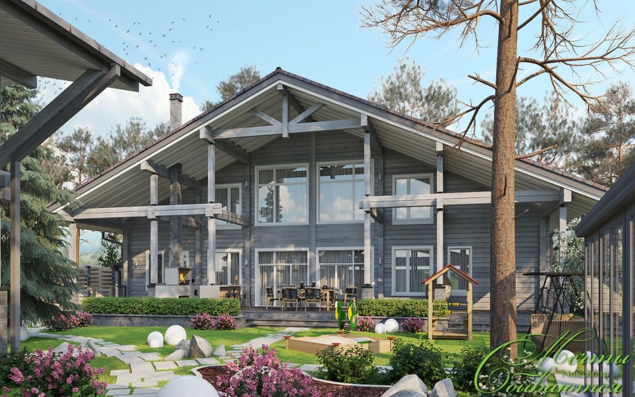 Альпийский домик Шале 70кв