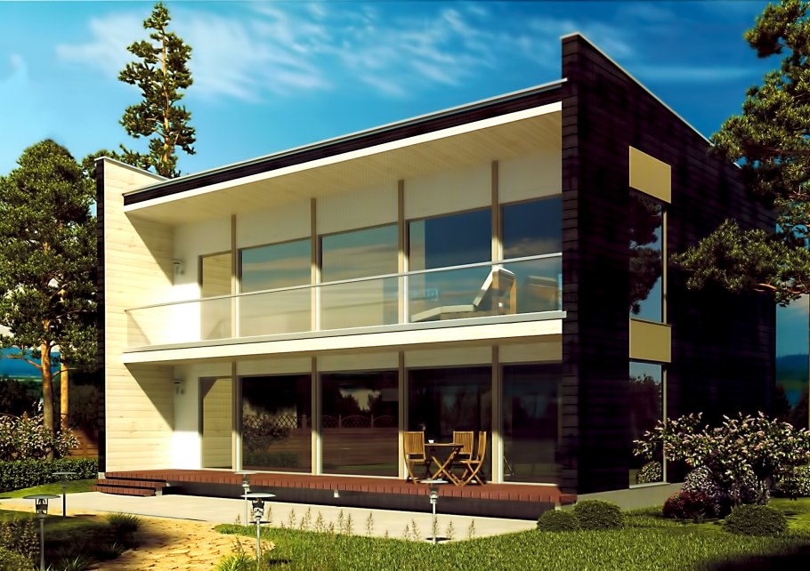 Двухэтажный гостевой домик