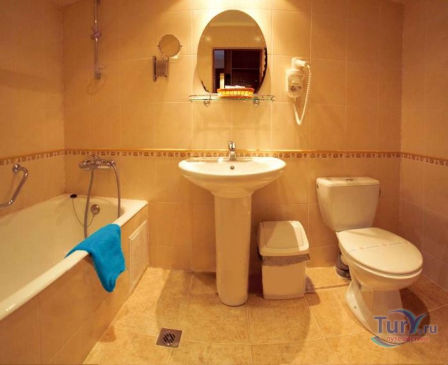 Ванная комната в гостинице 3 звезды