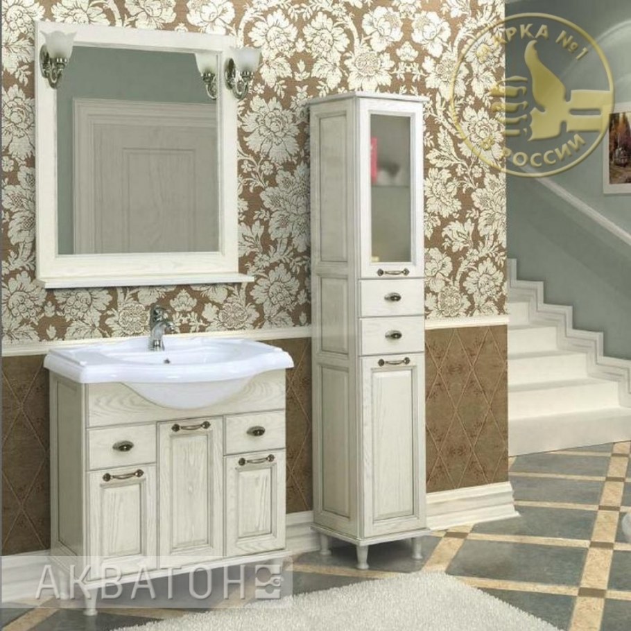 Тумба Жерона 85 белое золото 1a158501gem40 (Акватон)