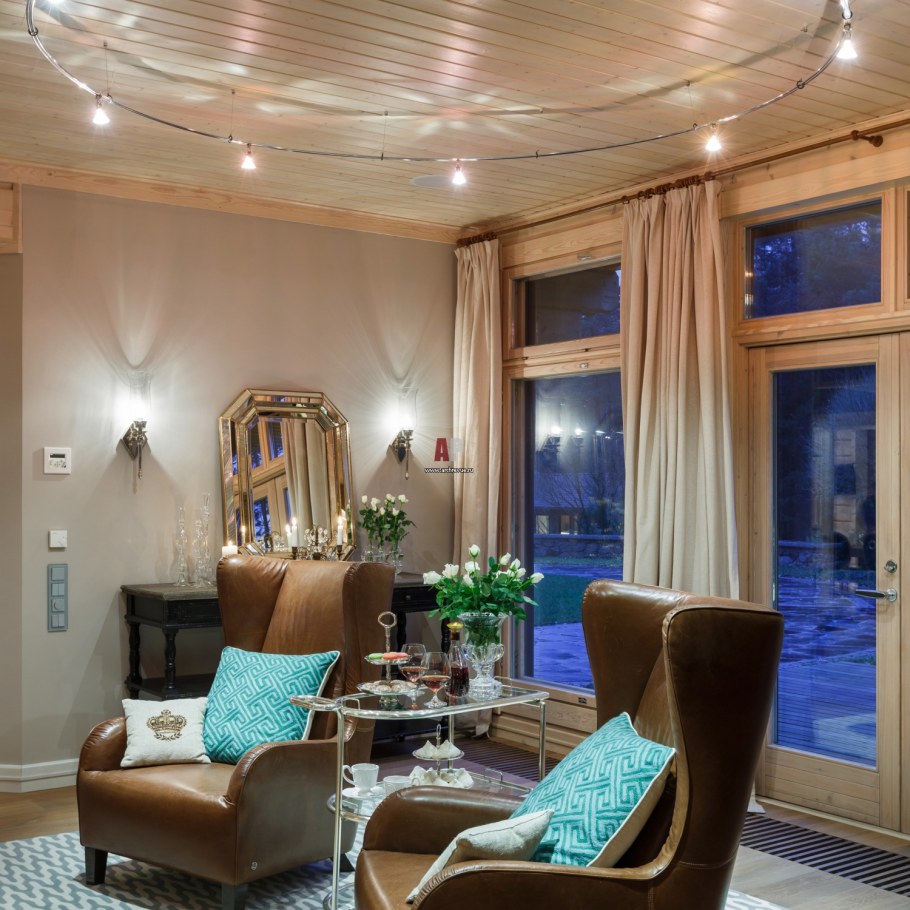 Загородный дом на Медном озере Honka 450м2 кухня