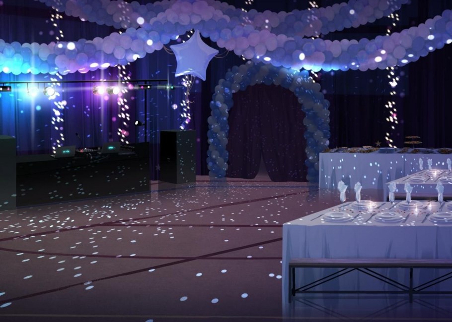 Банкетный зал аниме