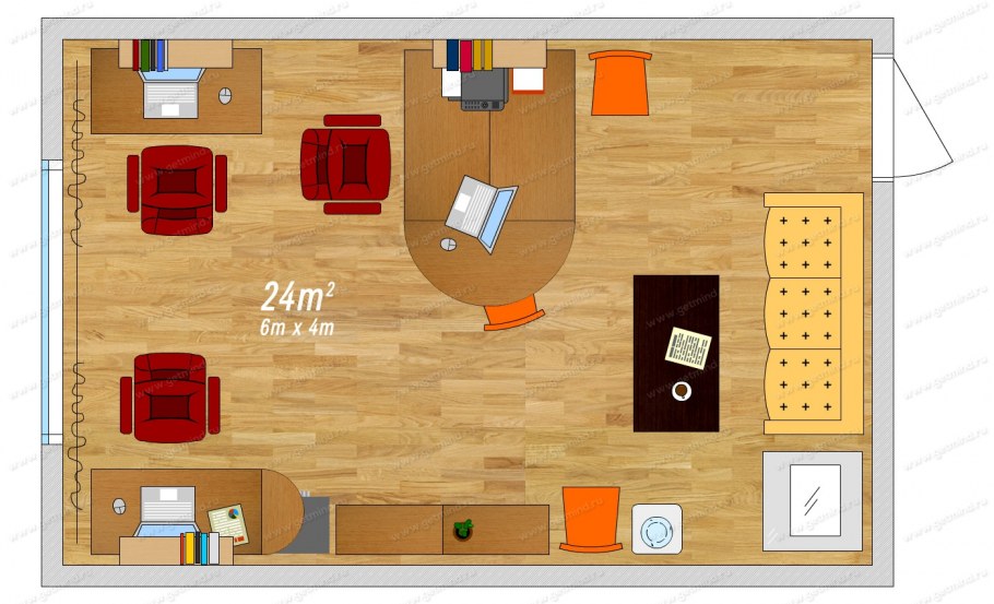 Офис турфирмы планировка