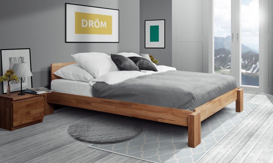 Серая деревянная мебель