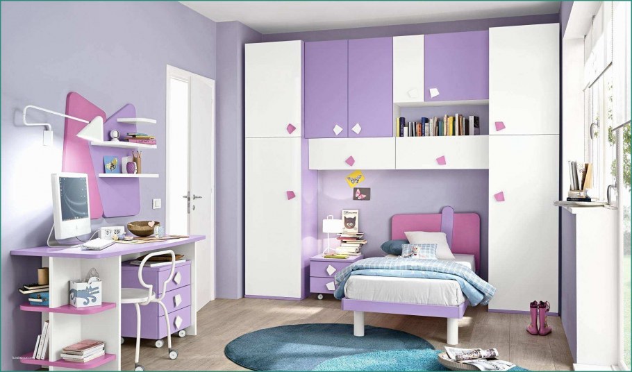 Детская комната в фиолетовых тонах
