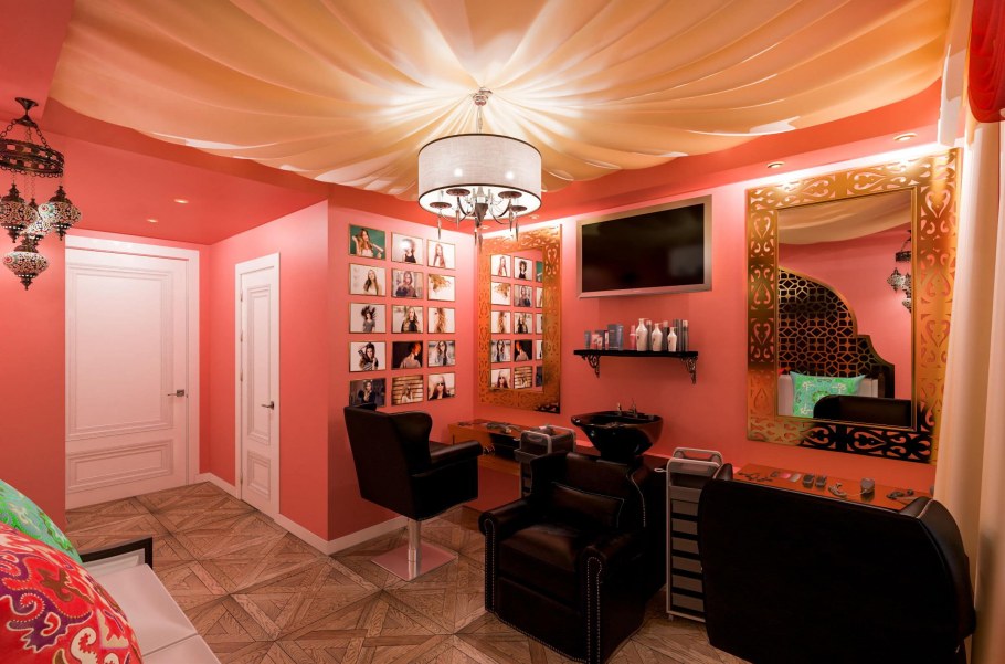 Салон красоты в стиле шебби