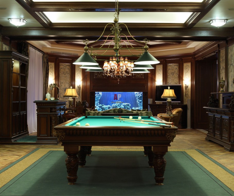 Бильярдная в английском стиле