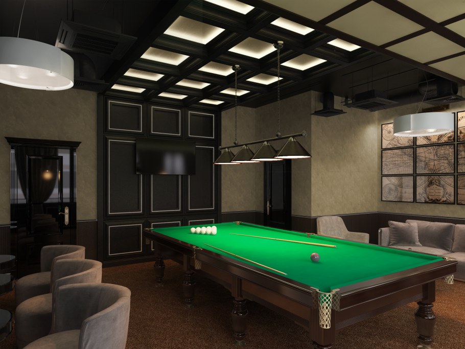 Отделка бильярдной