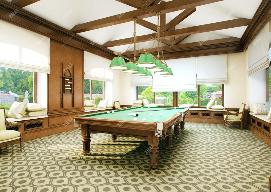 Бильярд в загородном доме
