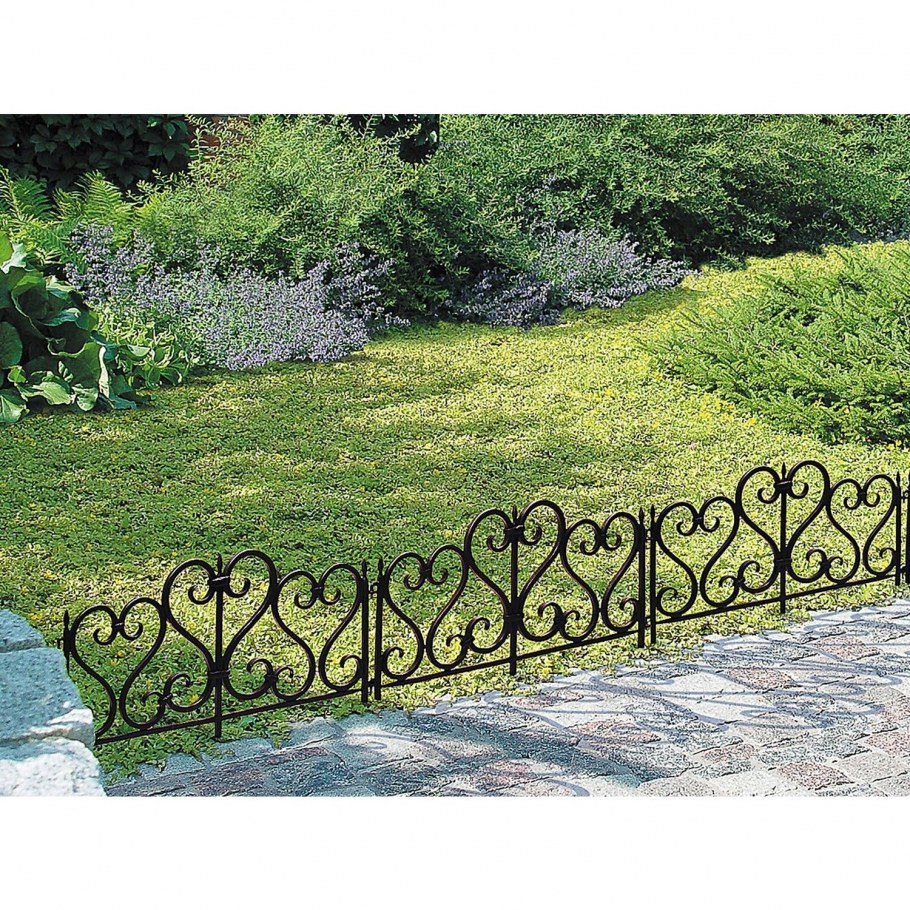 Декоративный бордюр для клумбы из бетона