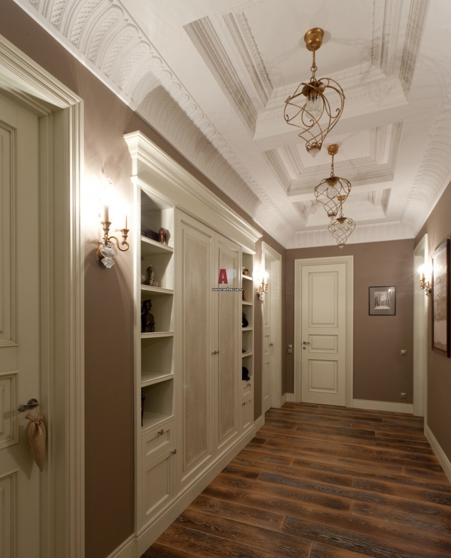 Белая прихожая Неоклассика