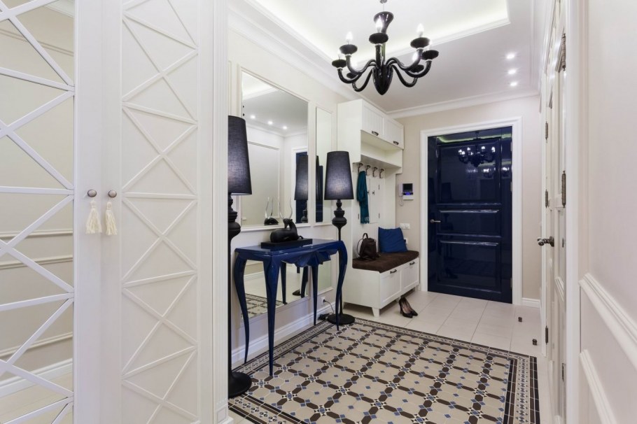 Прихожая в стиле неоклассики