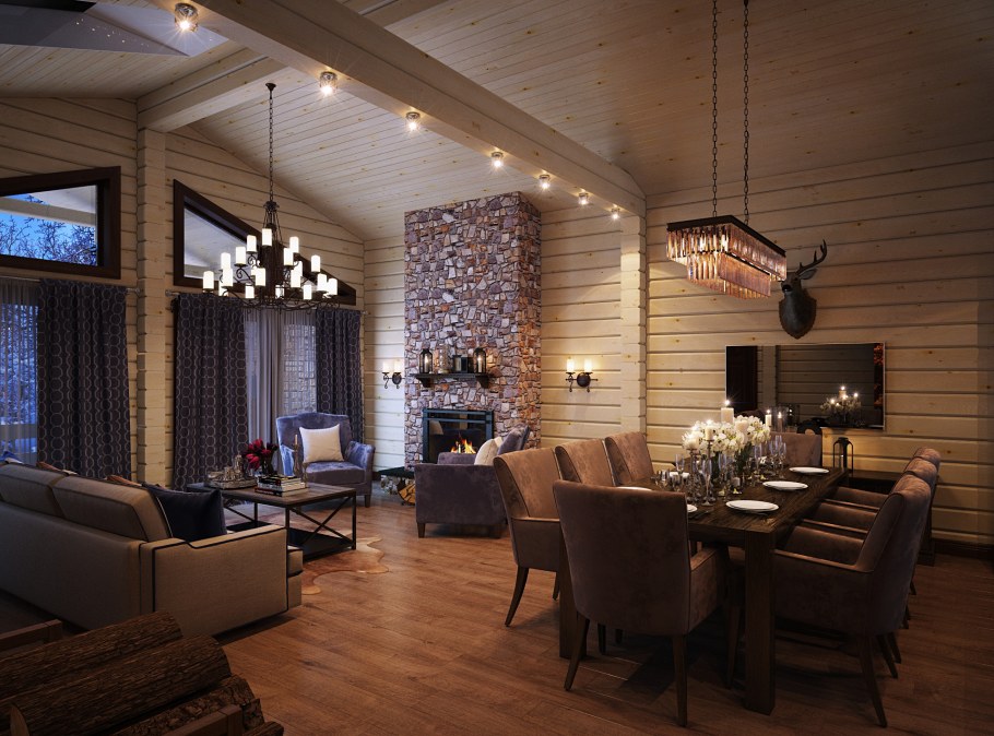 Интерьер гостевого домика