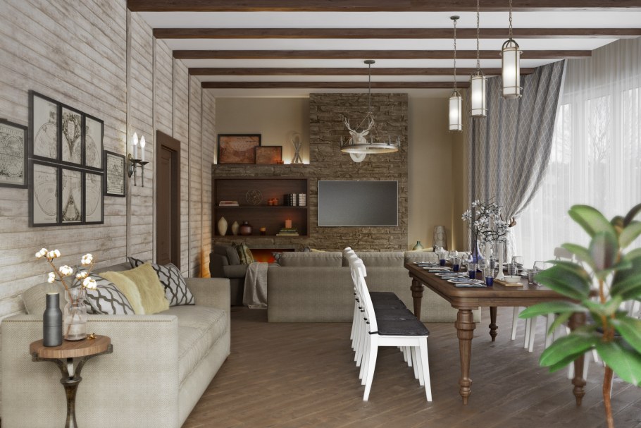 Интерьер гостевых домов в совр. Стиле