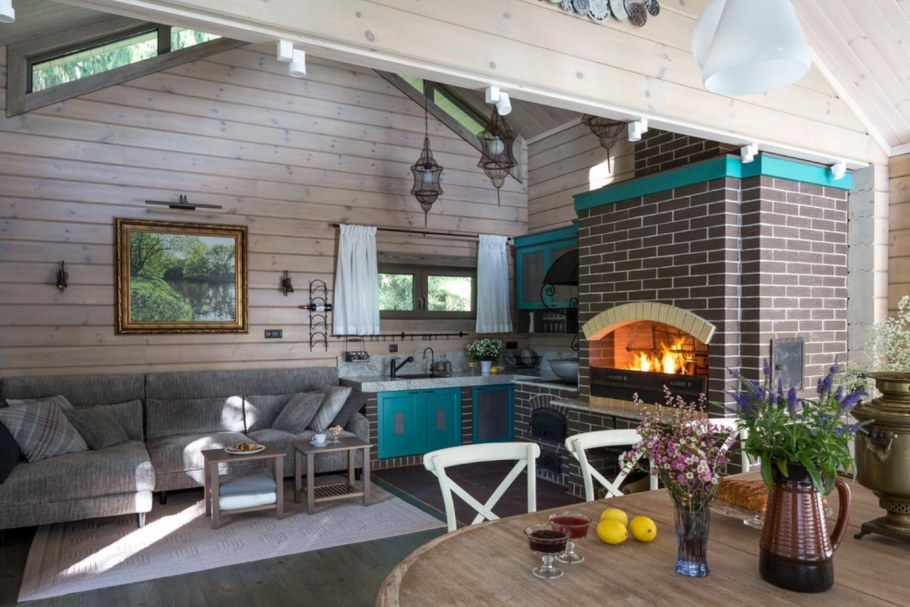 Интерьер дачного дома
