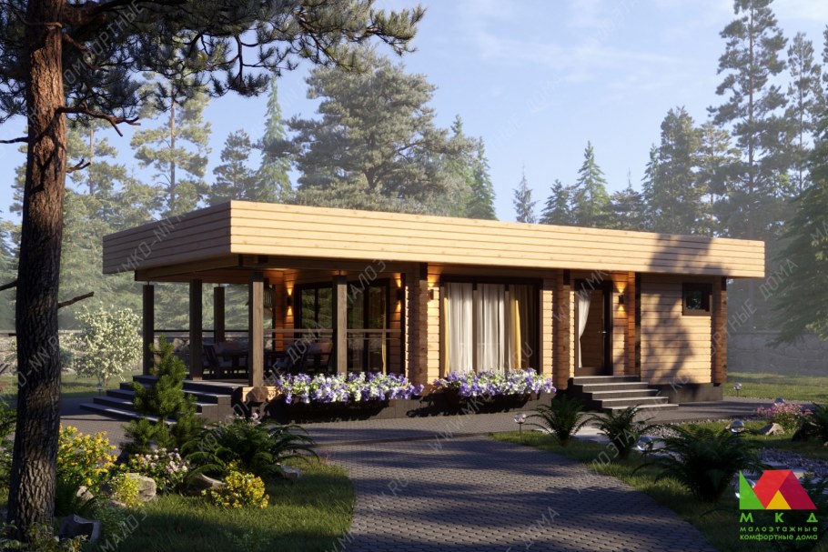Гостевой домик из клееного бруса
