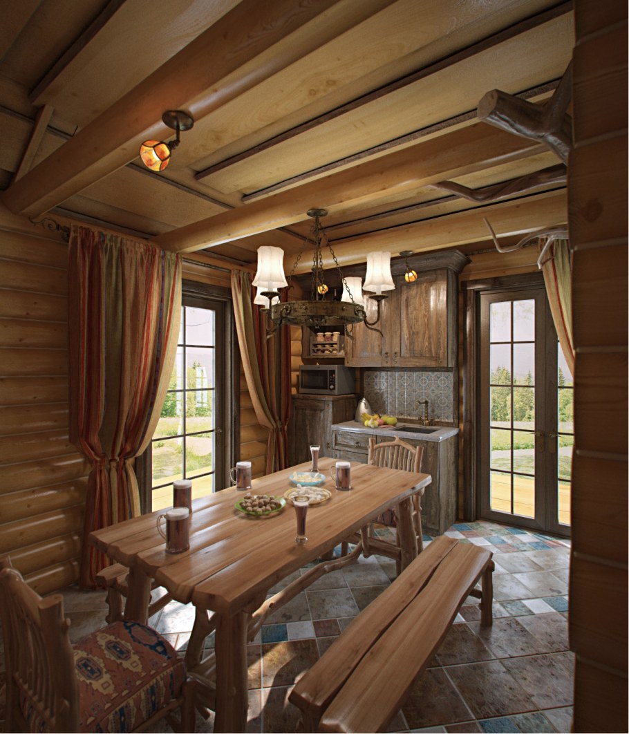 Интерьер бани