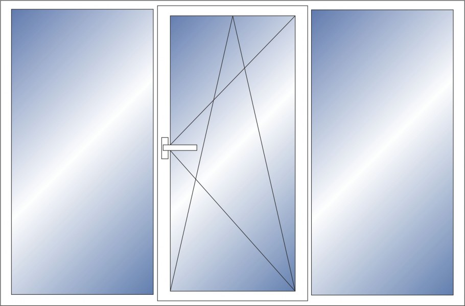 Окно 2100х1400 Rehau