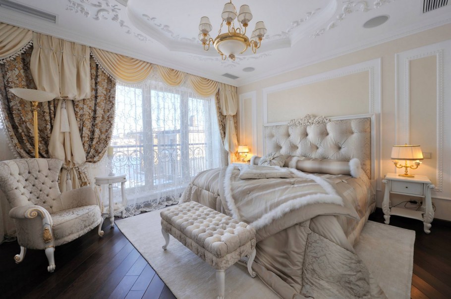 Классический интерьер спальни